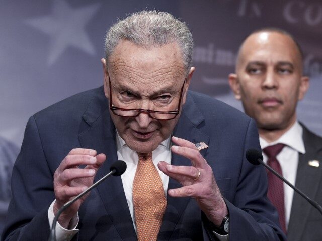 Reused 3/13/2025 Senate Minority Leader Chuck Schumer, D-N.Y., and House Minority Leader Hakeem Jeffries, D
