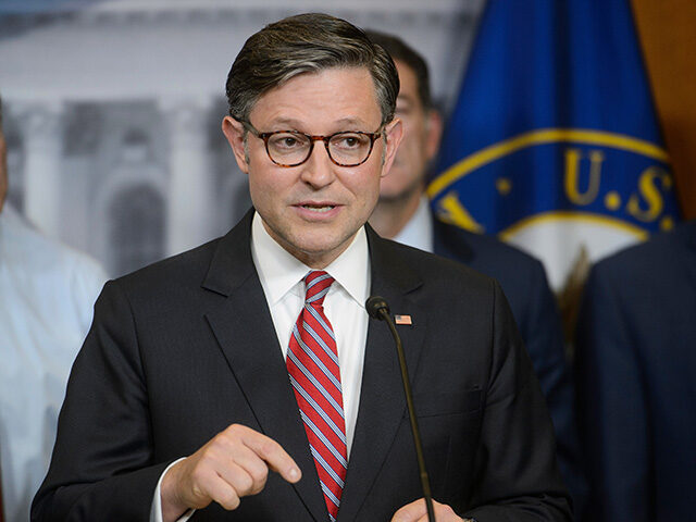 ap25140611112527-640x480-1 Speaker of the House Mike Johnson, R-La., speaks during a news conference at the Capitol,