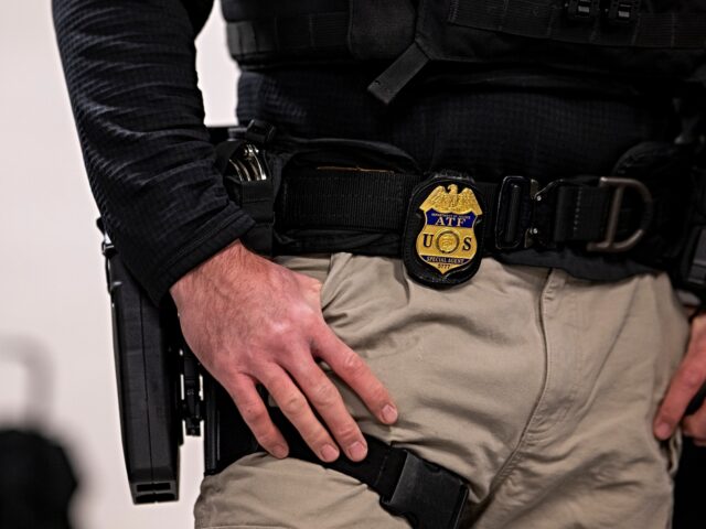 ATF officer A Bureau of Alcohol, Tobacco, Firearms and Explosives (ATF) agent, along with other federa
