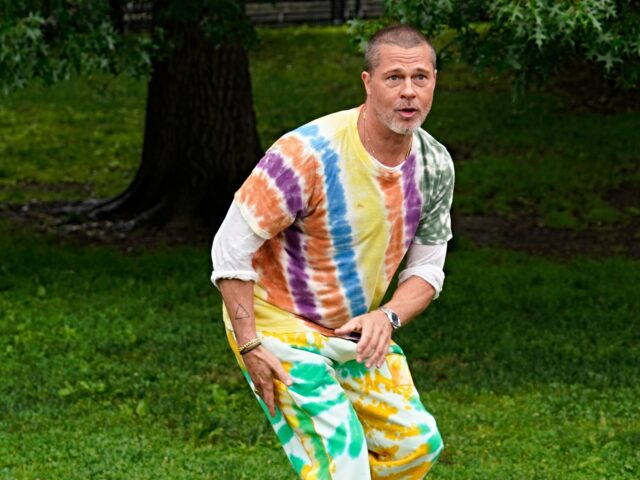 brad pitt house THE TONIGHT SHOW STARRING JIMMY FALLON -- Episode 2152 -- Pictured: (l-r) Actor Brad Pitt