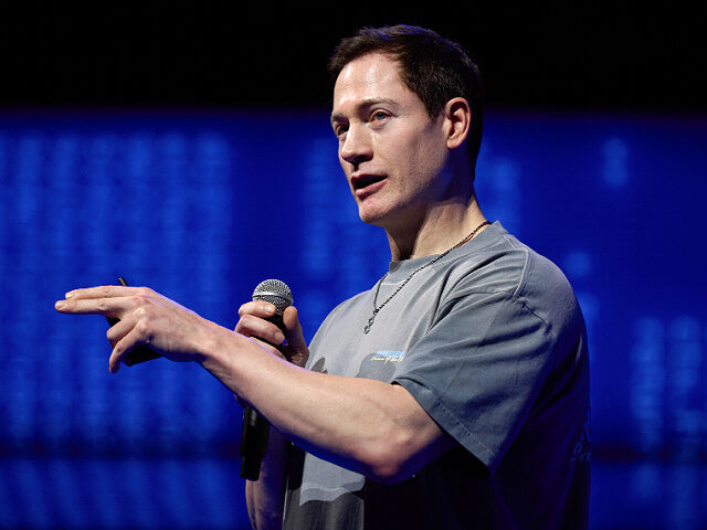Bryan Johnson, co-founder and chief executive officer of Blueprint, speaks during the Bitc