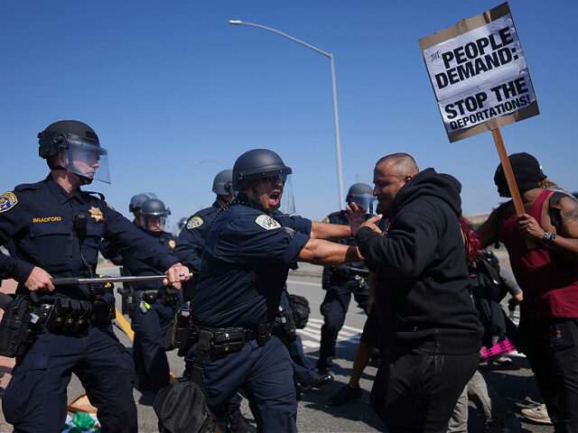 California-Highway-Patrol-clash-protesters-Los-Angeles-Jun10-25-ap California Highway Patrol officers clash with protesters on Tuesday, June 10, 2025, in Los
