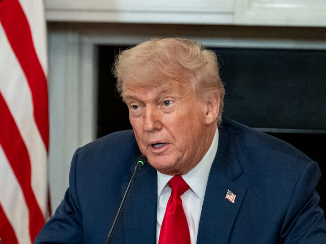 Donald Trump President Donald Trump participates in the Invest America Roundtable in the State Dining R