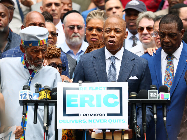 Eric Adams New York City Mayor Eric Adams speaks during a press conference at City Hall on June 26, 2
