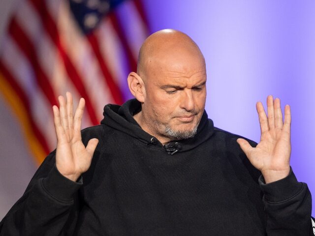 BOSTON, MASSACHUSETTS - JUNE 2: U.S. Senator John Fetterman during the sixth installment o