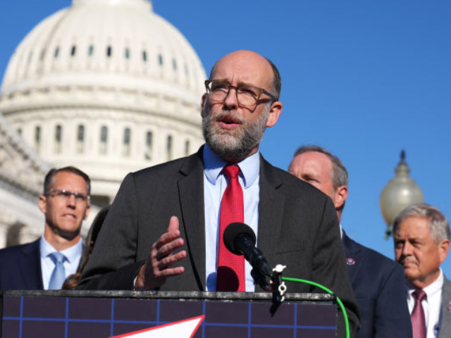 GettyImages-1236368605 UNITED STATES - NOVEMBER 05: Russ Vought, former OMB director, conducts news conference ou