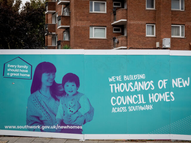 gettyimages-1761753585-1-640x480-1 LONDON UNITED KINGDOM - OCTOBER 23: Hoardings advertising a development of new council hom