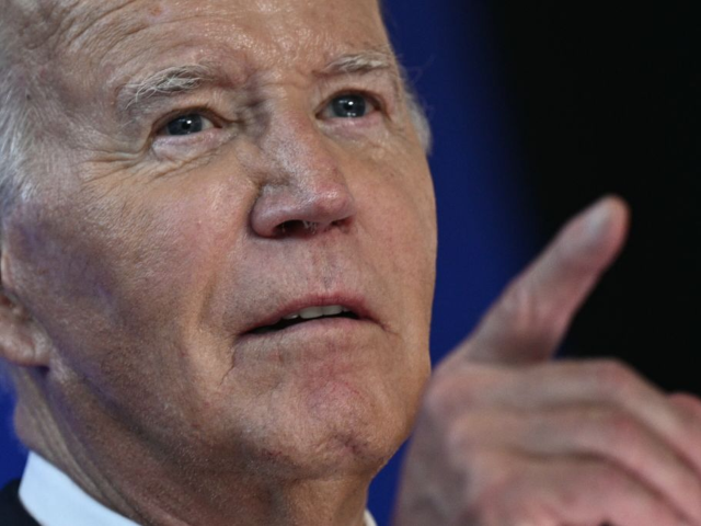 GettyImages-2166080551 US President Joe Biden speaks at a Biden Cancer Moonshot event at Tulane University in New