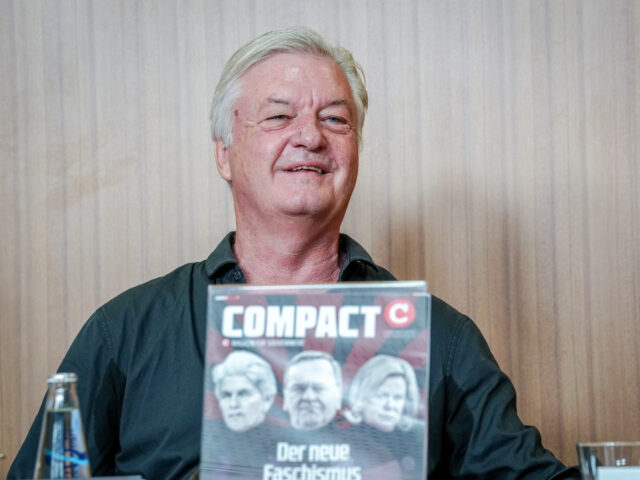 gettyimages-2166206097-1-640x480-1 15 August 2024, Berlin: Jürgen Elsässer, editor-in-chief of "Compact", gives a press con