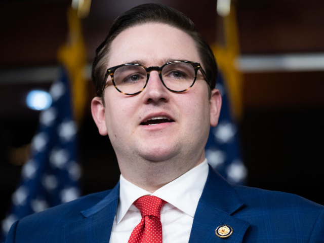 GettyImages-2192286378 UNITED STATES - JANUARY 7: Rep. Addison McDowell, R-N.C., speaks during a news conference