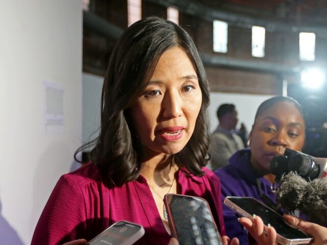 Wu announces reelection Boston Mayor Michelle Wu announces her re election candatcay on April 5. (Staff Photo By S