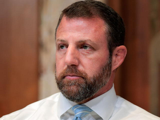 GettyImages-2212579117 WASHINGTON, DC - APRIL 29: Sen. Markwayne Mullin (R-OK), chairman of the Senate Appropriat