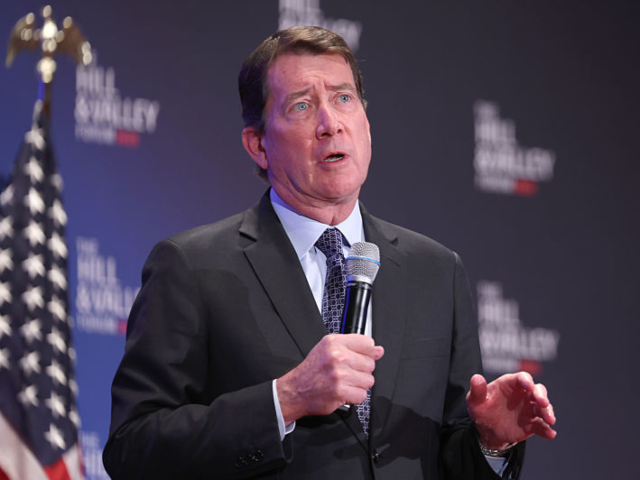 GettyImages-2212781751 WASHINGTON, DC - APRIL 30: Senator Bill Hagerty (R-TN) speaks on stage during The Hill & V