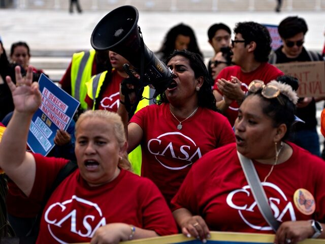 Demonstrators outside the US Supreme Court in Washington, DC, US, on Thursday, May 15, 202