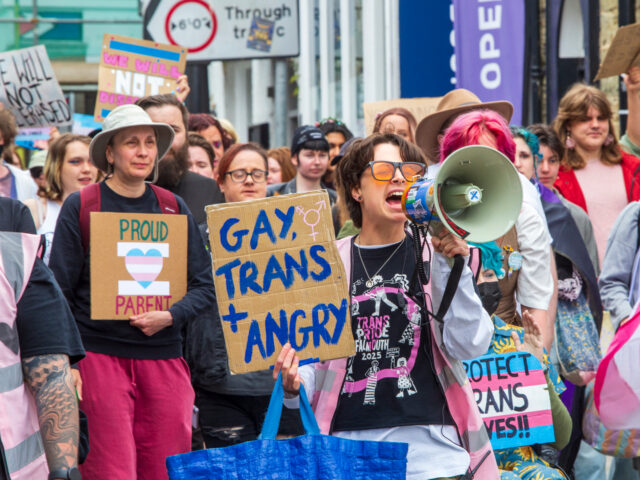 gettyimages-2215581342-1-640x480-1 FALMOUTH, ENGLAND - MAY 17: Transgender activists and allies march through the streets of