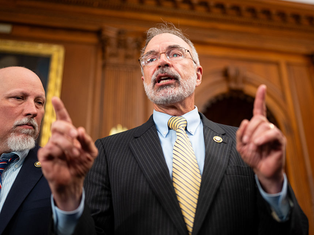 GettyImages-2215649835 UNITED STATES - MAY 21: From left, Rep. Chip Roy, R-Texas, House Freedom Caucus chair Rep.