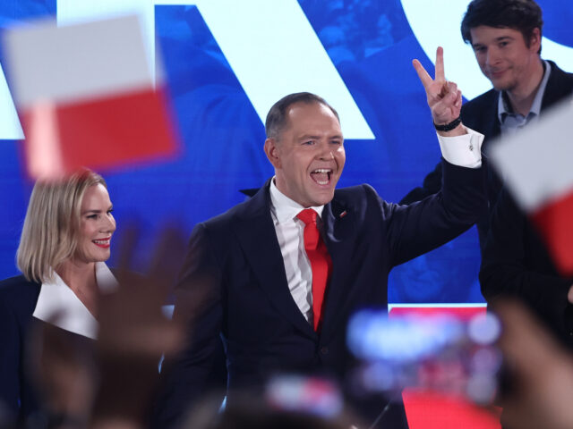gettyimages-2217555069-1-640x480-1 WARSAW, POLAND - JUNE 1: Marta Nawrocka and supported by Law and Justice party candidate f