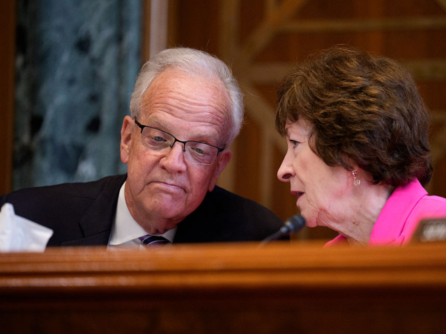 WASHINGTON, DC - JUNE 04: Chair Sen. Jerry Moran (R-KS) and Full Committee Chair Sen. Susa