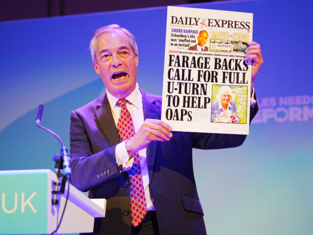 gettyimages-2218787711-1-640x480-1 Reform UK leader Nigel Farage speaks during a press conference in Port Talbot, Wales. Pict