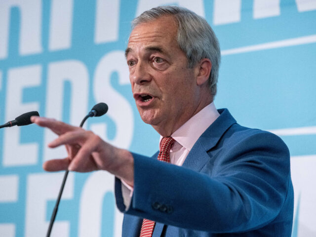 Reform UK leader Nigel Farage has warned that anti-mass migration riots which erupted in Northern Ireland could spread to the rest of the United Kingdom. LONDON, UK - JUNE 10: Reform UK leader Nigel Farage speaks during a press conference in We