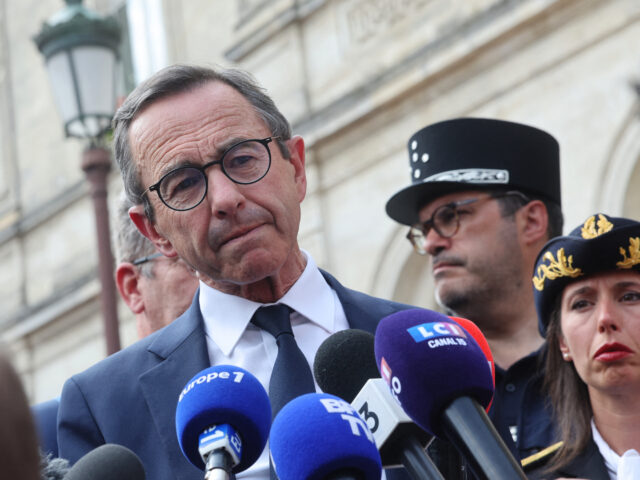 gettyimages-2218923577-1-640x480-1 France's Minister of the Interior Bruno Retailleau speaks to the press during a visit afte