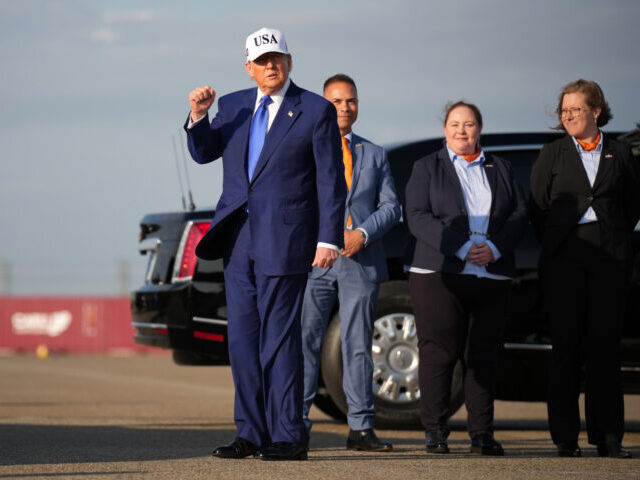 SCHIPHOL, NETHERLANDS - JUNE 24: U.S. President Donald Trump arrives at Amsterdam Airport