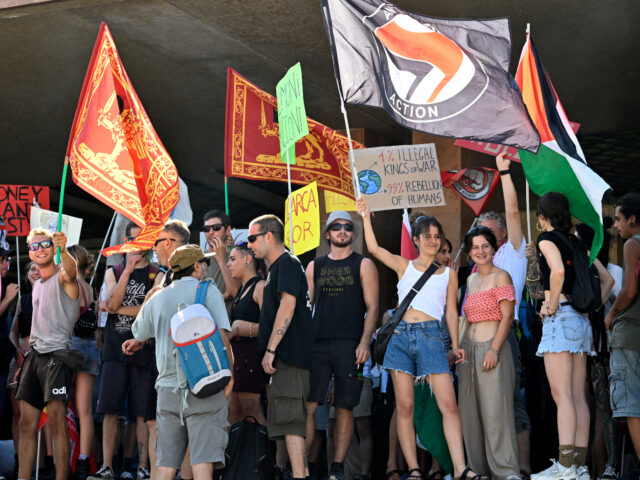 GettyImages-2221763457 (1) People take part in a protest 'No Space for Bezos' a day after the wedding ceremony of Jef