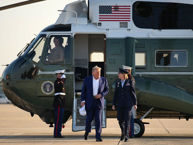 NATO Leaders Attend 2025 Summit In The Hague JOINT BASE ANDREWS, MARYLAND - JUNE 24: U.S. President Donald Trump on his way to board Ai