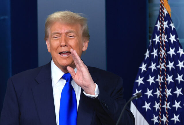 President Trump Speaks On Recent Supreme Court Rulings At The White House WASHINGTON, DC - JUNE 27: U.S. President Donald Trump takes part in a press conference on