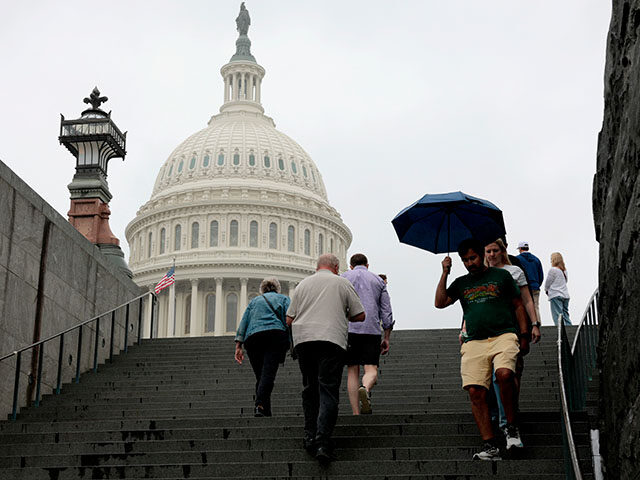 gettyimages2220451332-640x480-1 Tourists walk near the U.S. Capitol visitor center on June 16, 2025 in Washington, DC. Sen