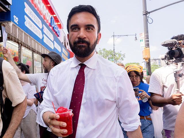 gettyimages2221071322-640x480-1 Zohran Mamdani, New York City mayoral candidate, holds a shaved ice during a campaign even