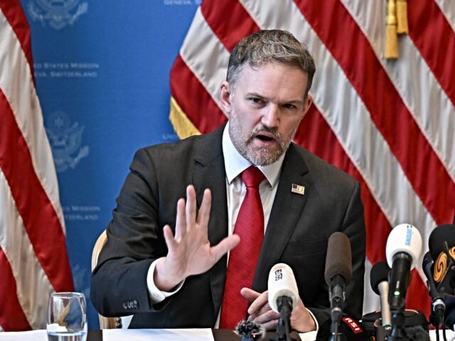 greer US Treasury Secretary Scott Bessent (R) and US Trade Representative Jamieson Greer hold a