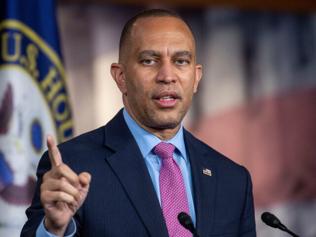 Hakeem Jeffries House Minority Leader Hakeem Jeffries, D-N.Y., speaks during his weekly news conference, T