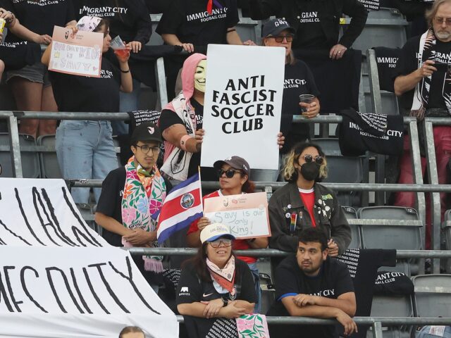 immigrant city LOS ANGELES, CALIFORNIA - JUNE 14: Fans of Angel City FC show banners during the NWSL matc