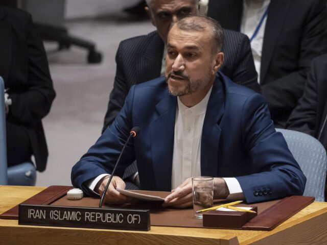 Iran UN Security Council (Yuki Iwamura / Associated Press) Iran's Minister for Foreign Affairs Hossein Amir-Abdollahian speaks during a Security