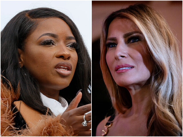 jasmine-crockett-melania-trump-split-gettyimages Rep. Jasmine Crockett (D-TX) / first lady Melania Trump