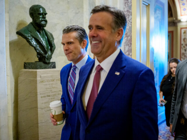 John Ratcliffe U.S. Defense Secretary Pete Hegseth (L) and Central Intelligence Agency Director John Ratc