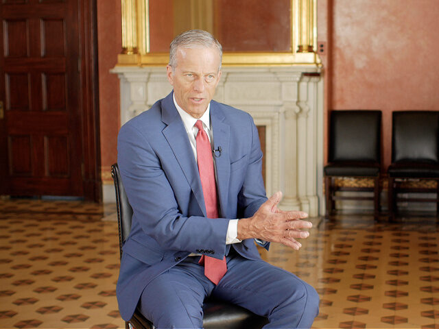 john-thune-screenshot-interview-file-matt-perdie-bbn Exclusive — John Thune on Confirming Trump Nominees: Dems ‘Can Scream and Light Their