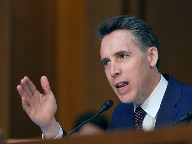 Josh Hawley Sen. Josh Hawley, R-Mo., speaks as Pam Bondi, President-elect Donald Trump's choice t