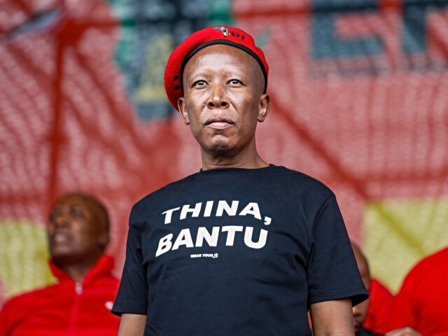 Julius Malema SEDIBENG, SOUTH AFRICA - MARCH 21: EFF Leader Julius Malema during the Sharpeville Rally o