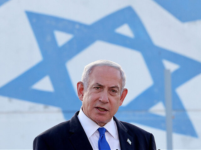july52023-Israel-PrimeMinister-Benjamin-Netanyahu-getty TOPSHOT - Israel's Prime Minister Benjamin Netanyahu delivers a speech during his visit to