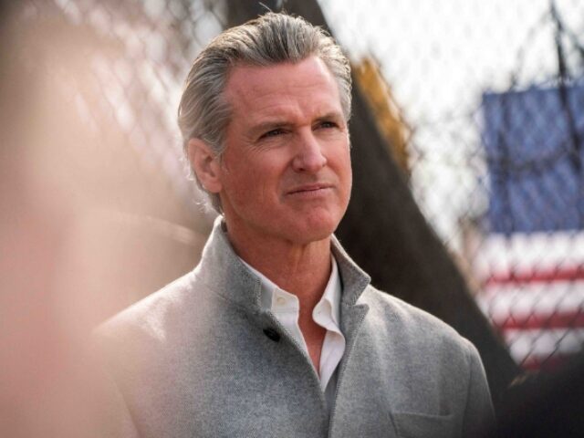 Kyle Grillot_Bloomberg via Getty Images Gavin Newsom, governor of California, during a news conference with the US Army Corps of E