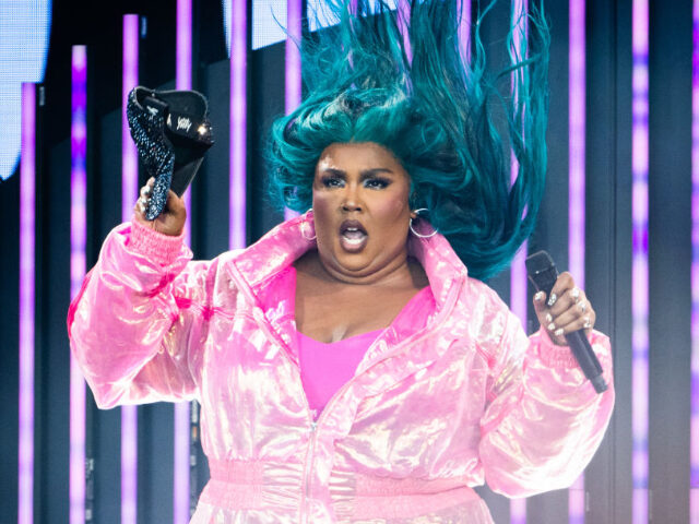lizzo SOMERSET - JUNE 24: Lizzo performs on the Pyramid Stage on Day 4 of Glastonbury Festival 2