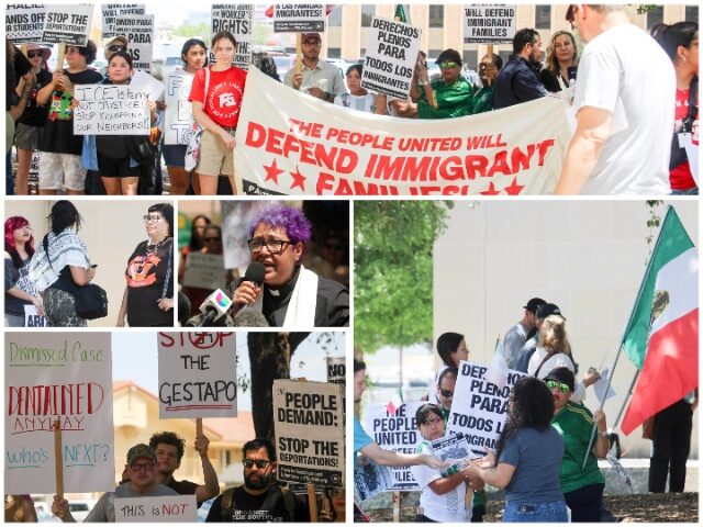 Party for Socialism and Liberation Protests ICE Raids in San Antonio Party for Socialism and Liberation Protests ICE Raids in San Antonio (Randy Clark/Breitbar
