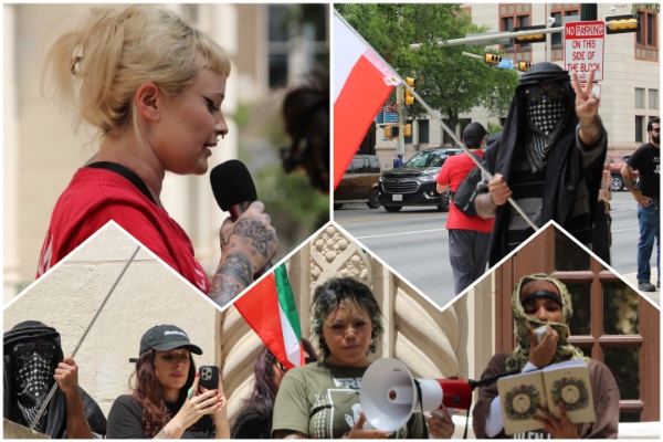 mixcollage-10-jun-2025-02-36-pm-319 Socialist Public School Teacher Rallies Crowd Against ICE, Police in Texas (Randy Clark/Breitbart Texas)