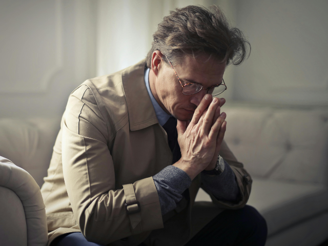 pexels-olly-3772618 Sad mature businessman thinking about problems in living room