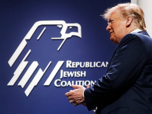 republican-jewish-coalition-trump-AP FILE - President Donald Trump arrives to speak at the Republican Jewish Coalition's a