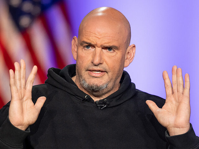 BOSTON, MASSACHUSETTS - JUNE 2: U.S. Senator John Fetterman during the sixth installment o