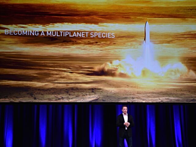 SpaceX Billionaire entrepreneur and founder of SpaceX Elon Musk speaks at the 68th International