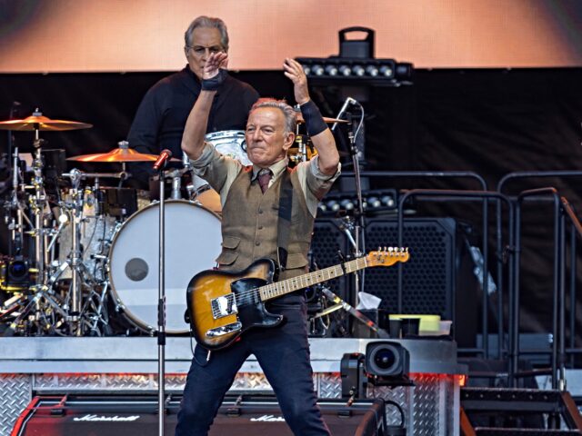 springsteen in berlin BERLIN, GERMANY - JUNE 11: American rock singer, songwriter, and guitarist Bruce Springste